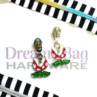 #5 Zipper Pull Flame Flower