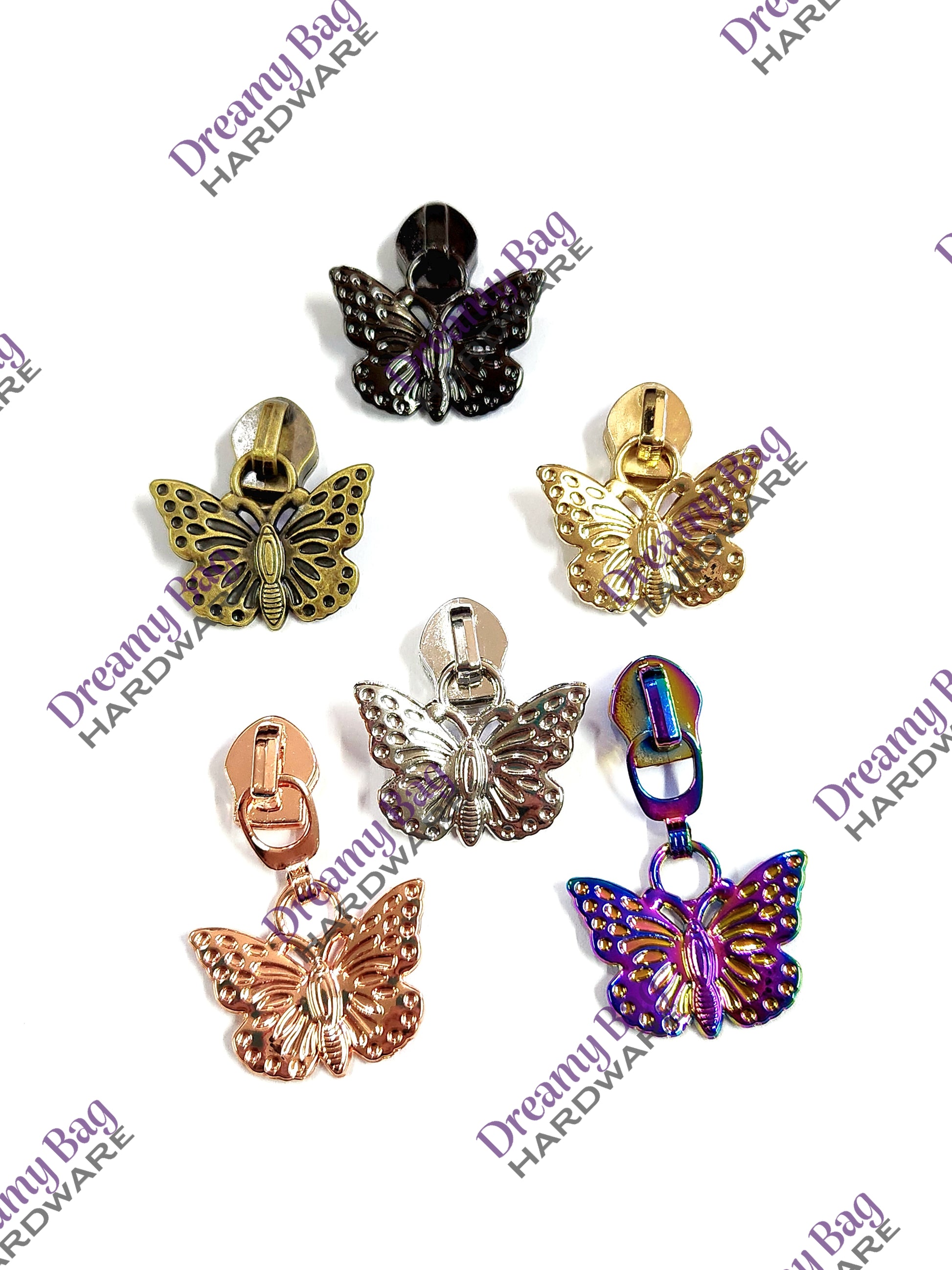 #5 Reißverschlussanhänger Schmetterling