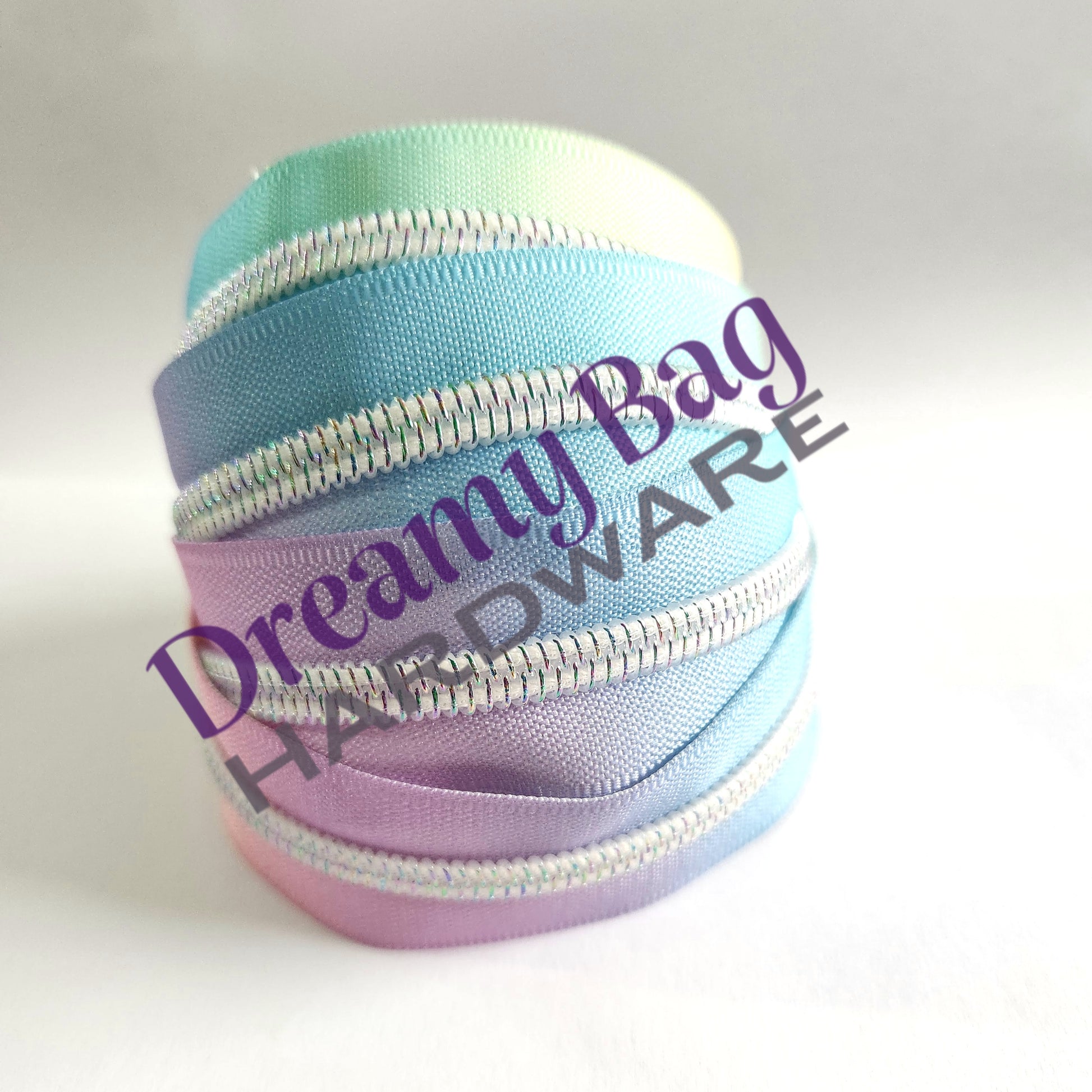 #5 Zipper Tape Pastel Tapes with nylon teeth