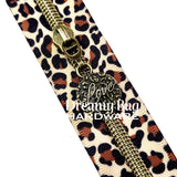 #5 Zipper Pull LOVE Leopard