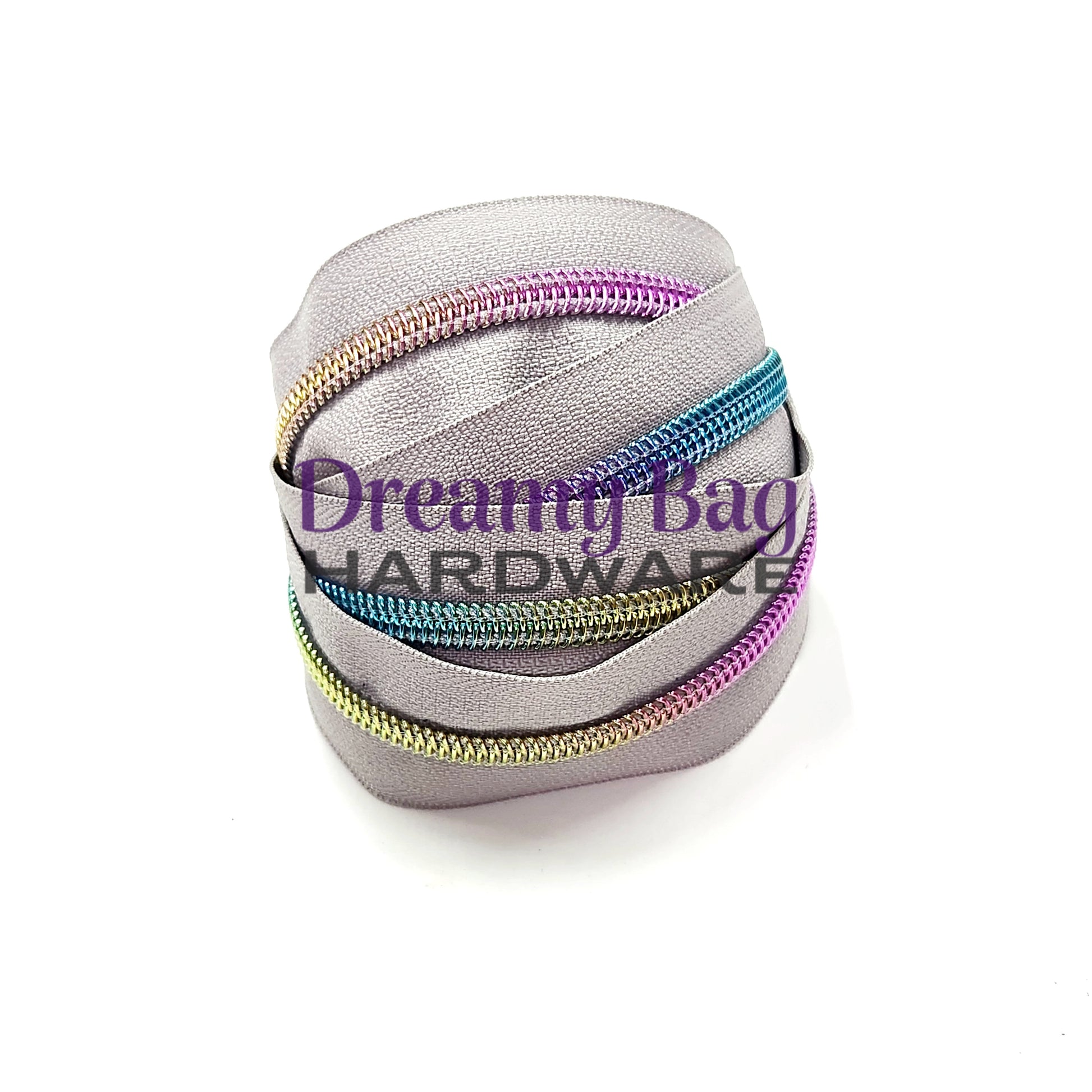 #5 Zipper Tape Light Grey with nylon teeth