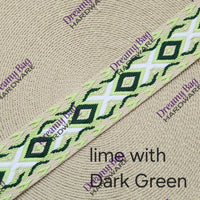 38mm (1.5") Woven Design Cotton Canvas Webbing