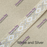 38mm (1.5") Woven Design Cotton Canvas Webbing