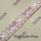 38mm (1.5") Woven Design Cotton Canvas Webbing