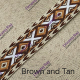 38mm (1.5") Woven Design Cotton Canvas Webbing