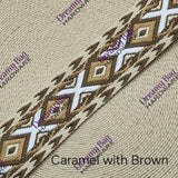 38mm (1.5") Woven Design Cotton Canvas Webbing