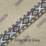 38mm (1.5") Woven Design Cotton Canvas Webbing