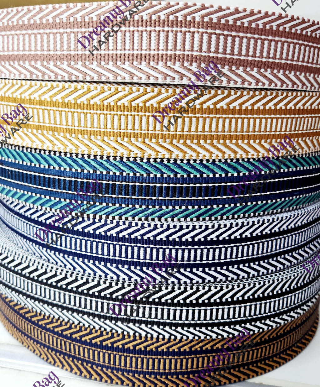 38mm (1.5") Poly/ Cotton patterned Canvas Webbing