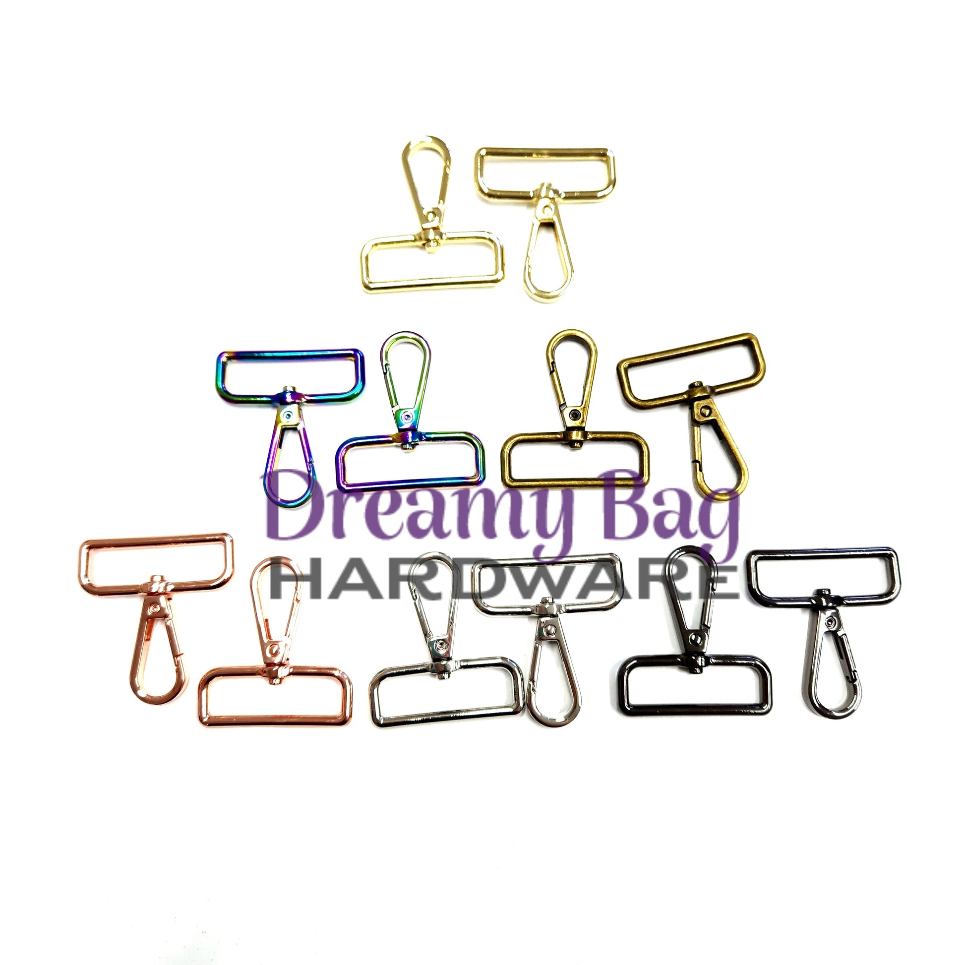 38mm (1.5") Swivel Snap Clips, Rectangle Strap Connector