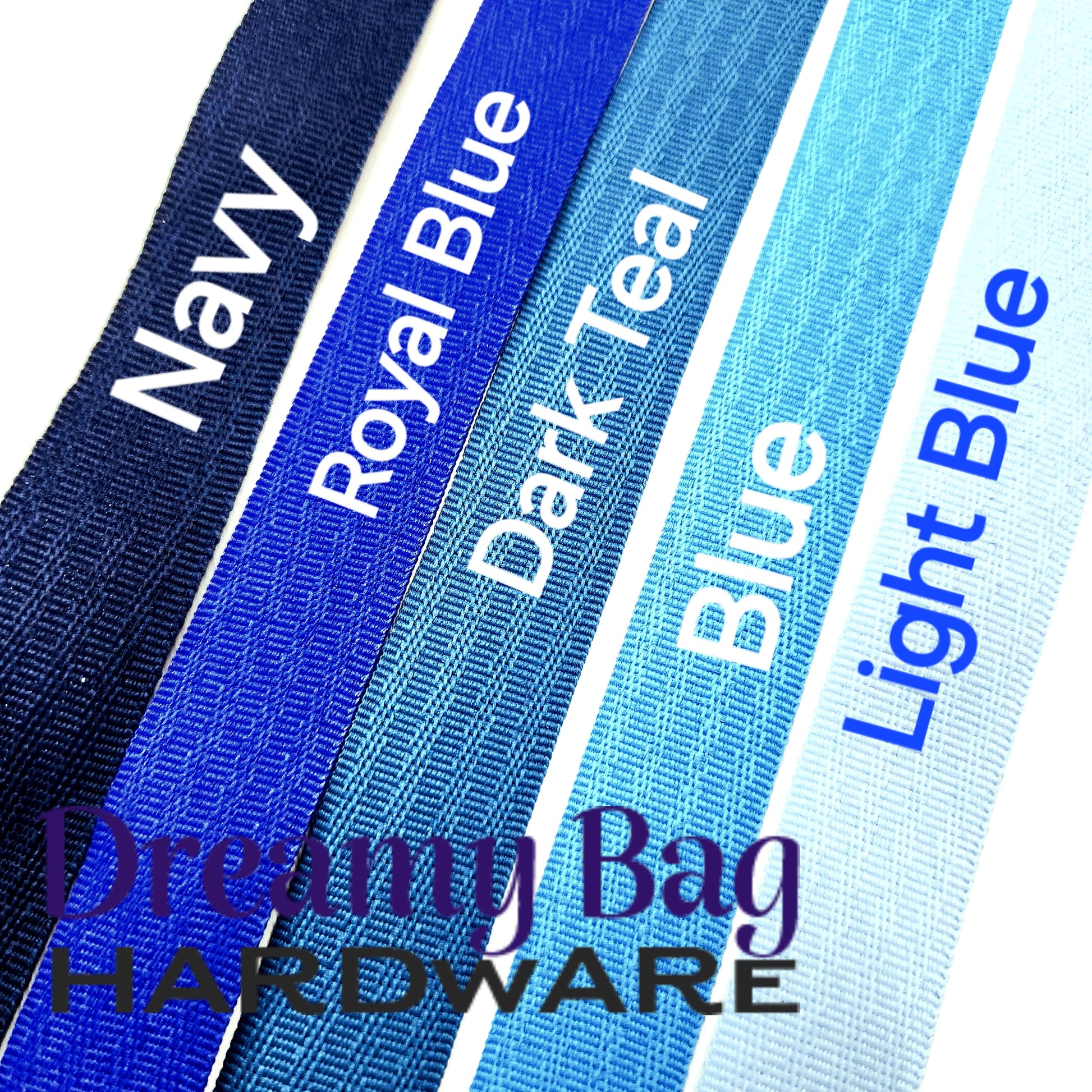 25mm (1") Binding Poly Blues Colours