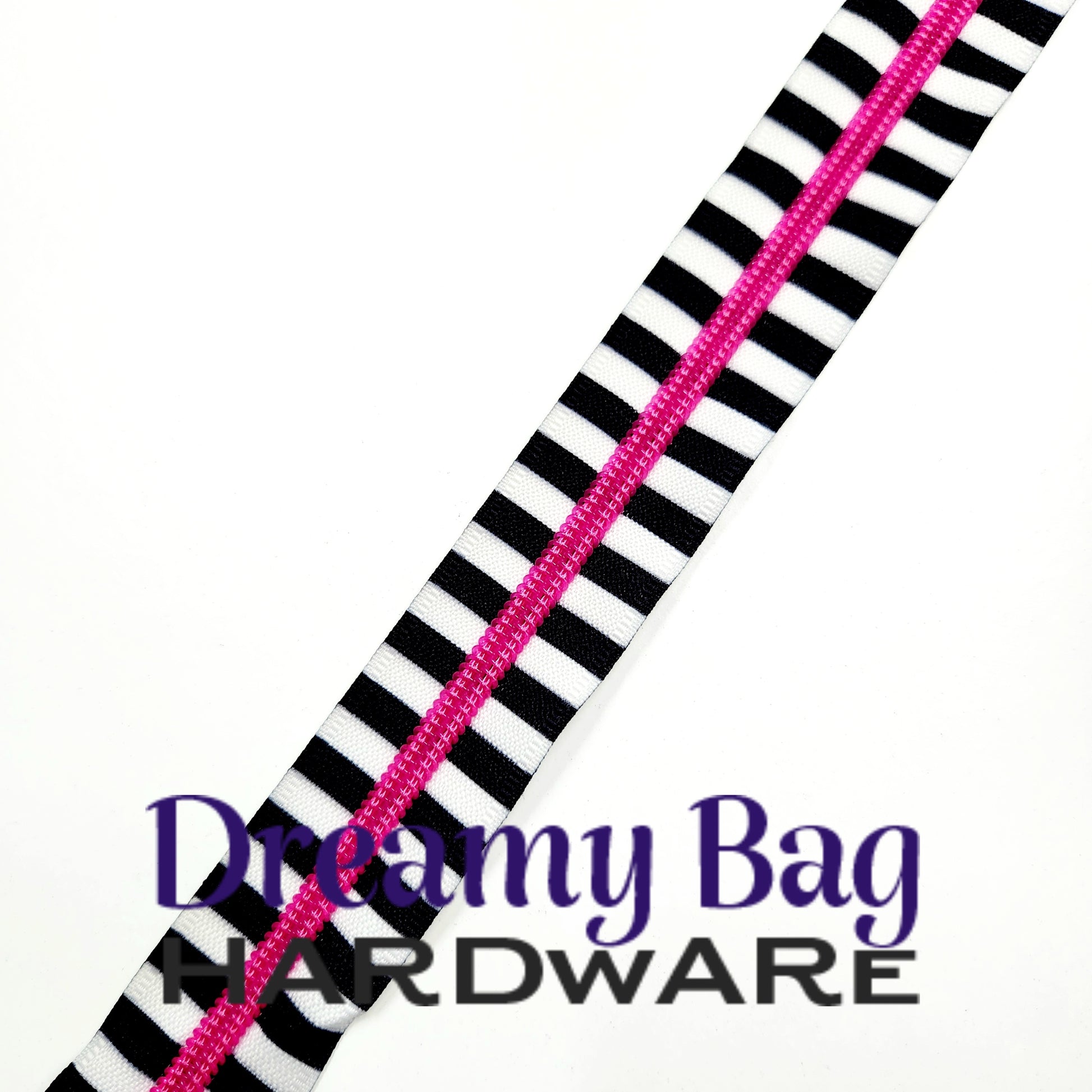 #5 Zipper Tape Pink Neon Nylon teeth