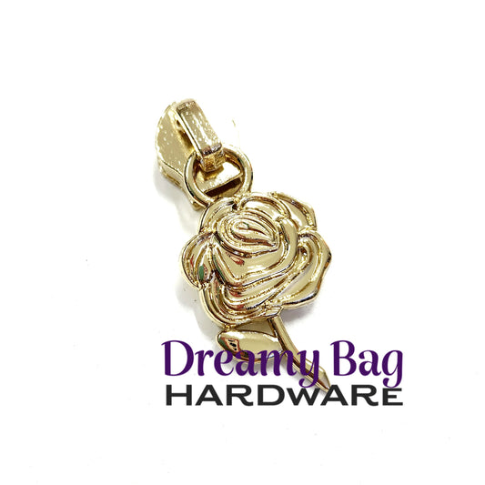 #5 Zipper Pull Rose Stem