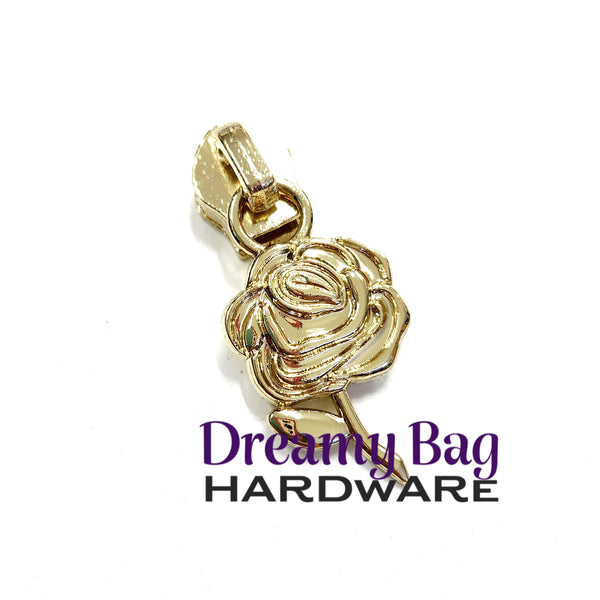 #5 Zipper Pull Rose Stem