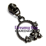 #5 Zipper Pull Chain of Flowers ( Custom Designed)