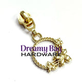 #5 Zipper Pull Chain of Flowers ( Custom Designed)