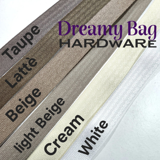 25 mm (1") binding i polybeige farger