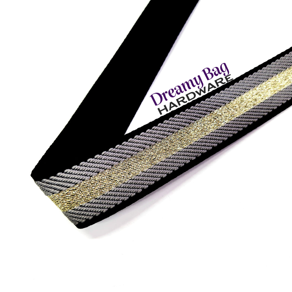 38mm (1.5") Glitter Canvas Webbing