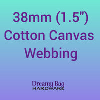 38mm (1.5") Cotton Canvas Webbing