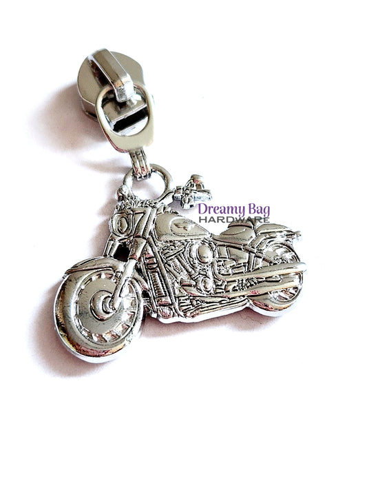 #5 Zipper Pull Motorbike/ Motorcycle