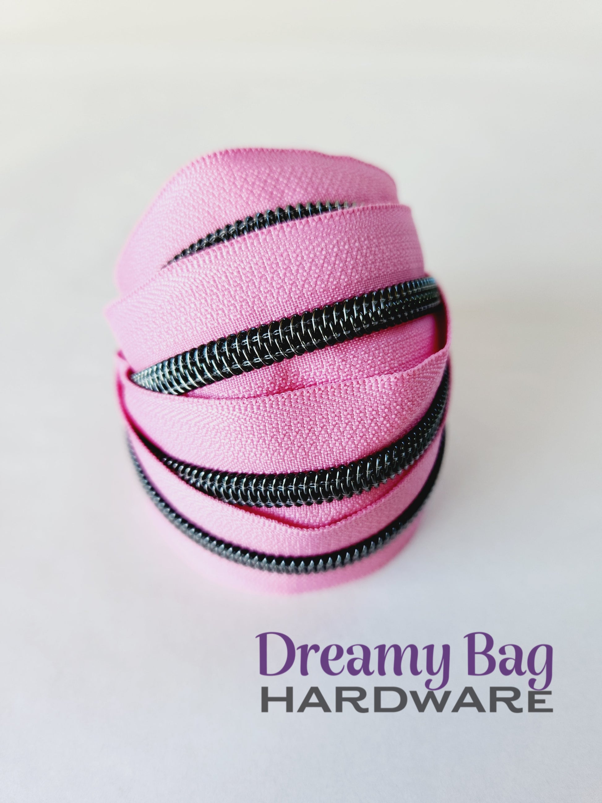 #5 Zipper Tape Pink with Coloured Nylon Teeth