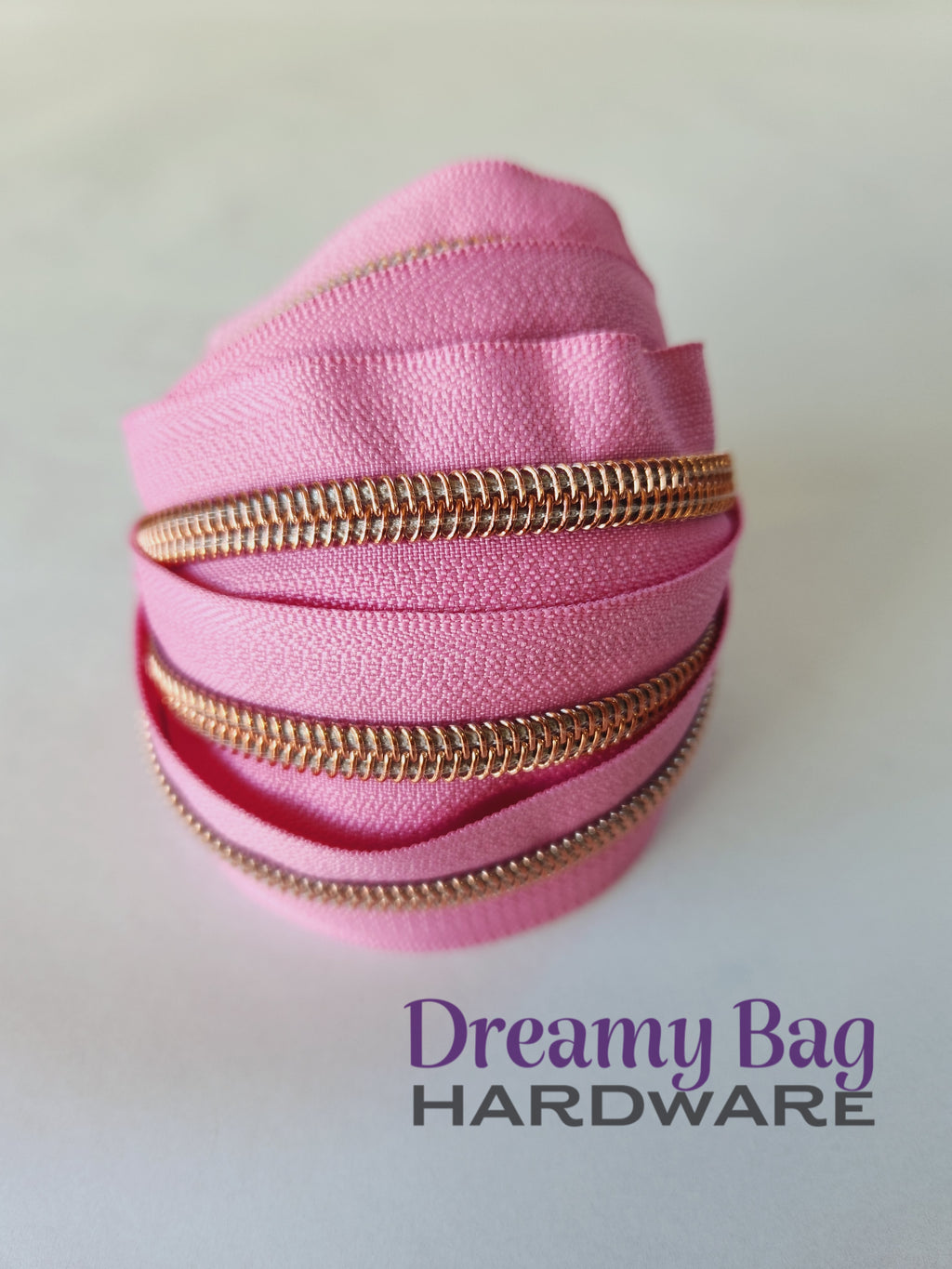 #5 Zipper Tape Pink with Coloured Nylon Teeth