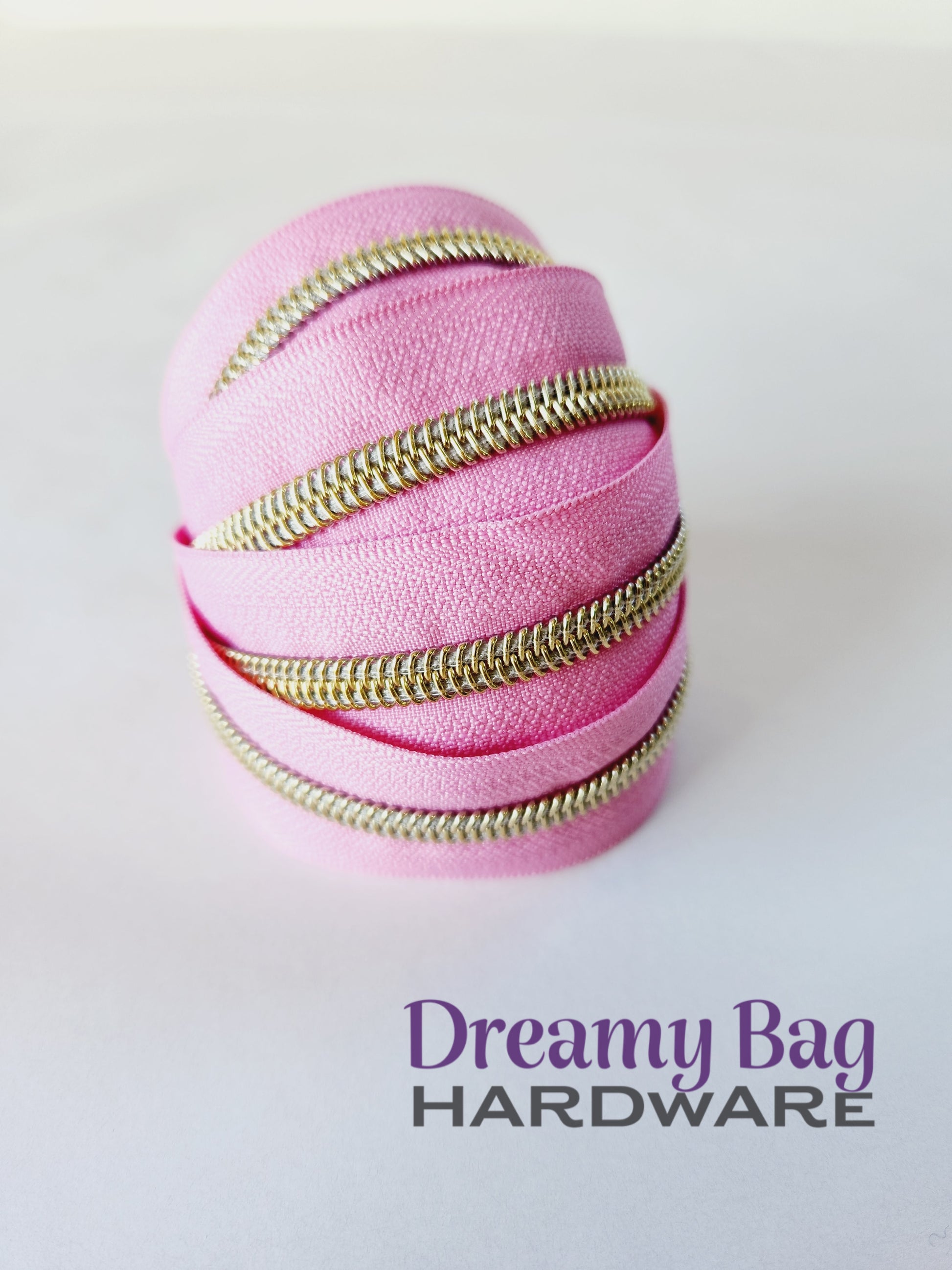 #5 Zipper Tape Pink with Coloured Nylon Teeth