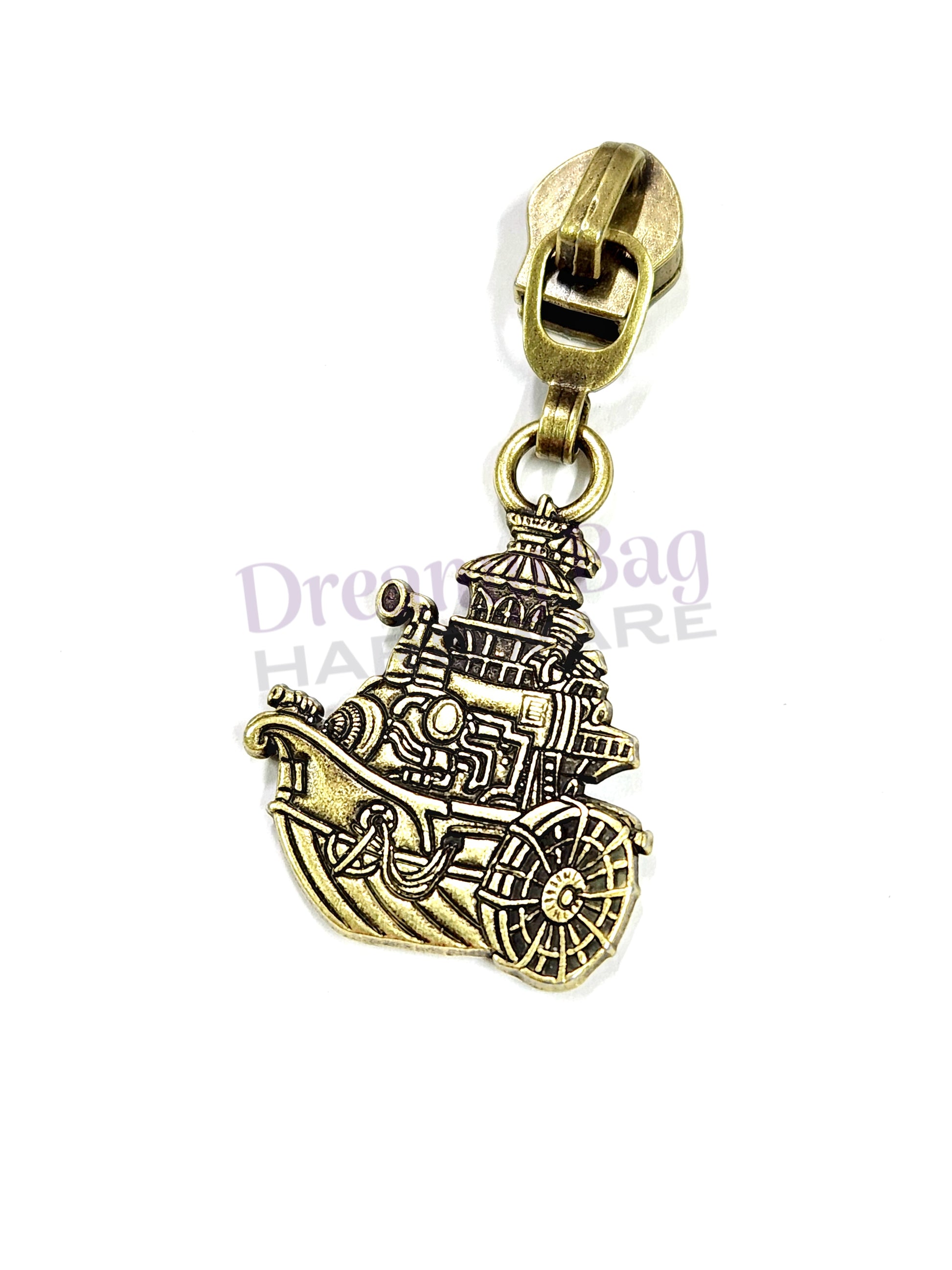 #5 Zipper Pull Boat Stream Punk