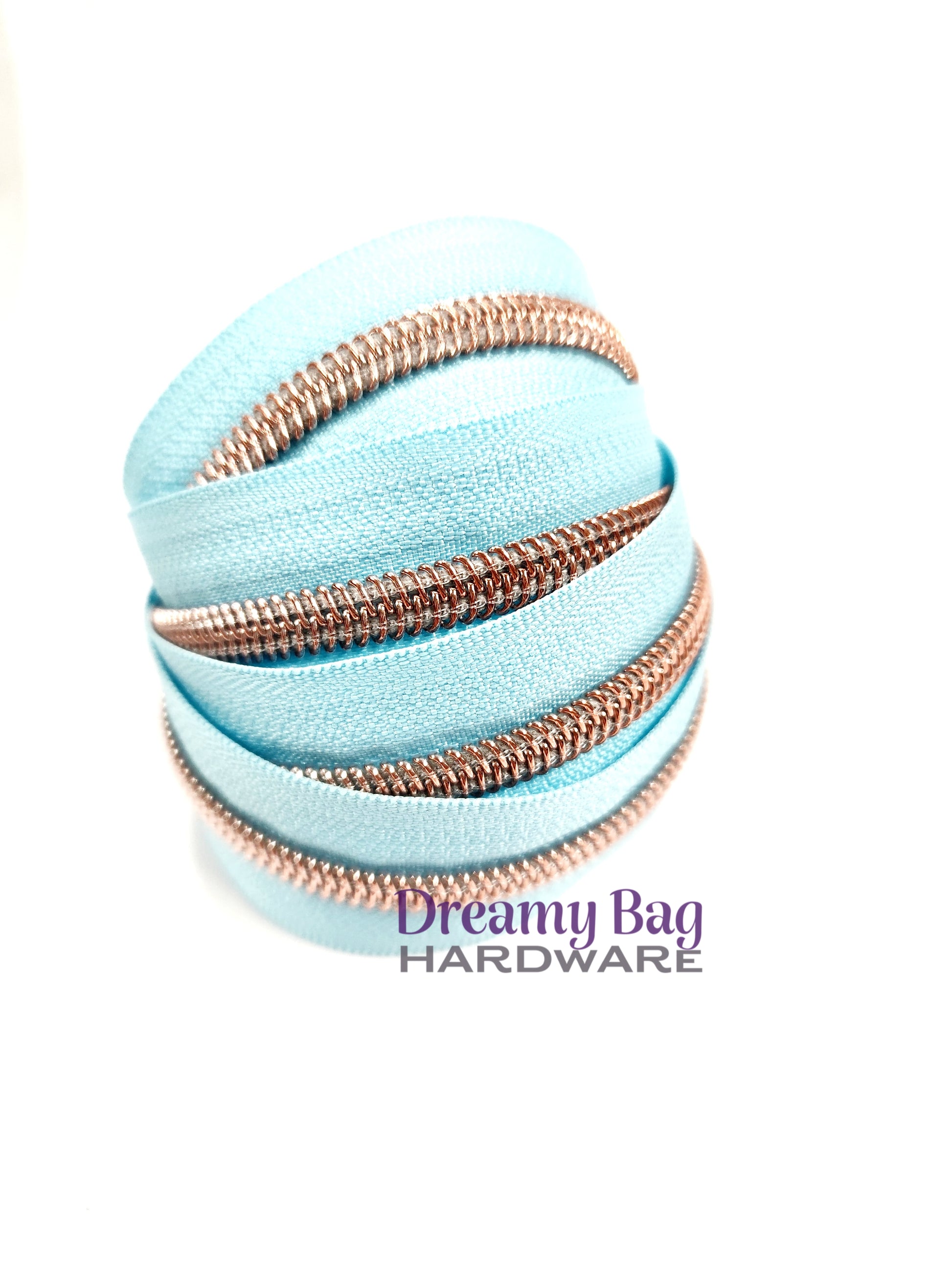 #5 Zipper Tape Light Blue nylon teeth