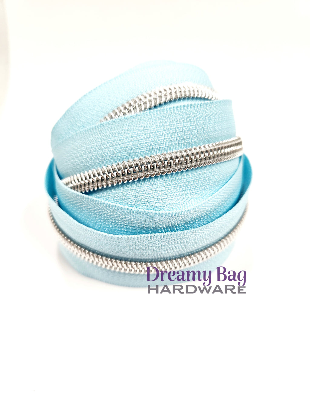 #5 Zipper Tape Light Blue nylon teeth