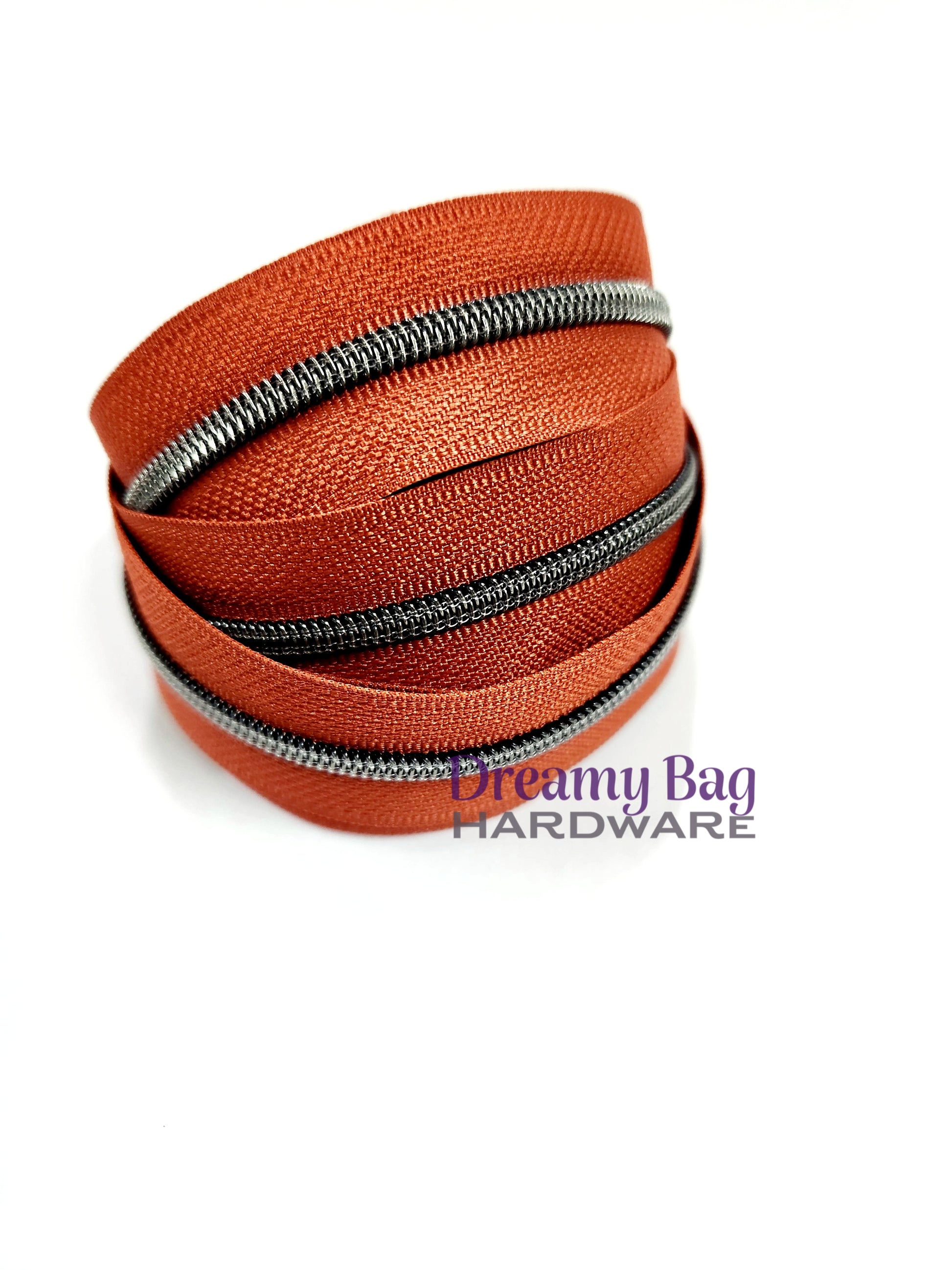 #3 and #5 Zipper Tape Rust with nylon teeth