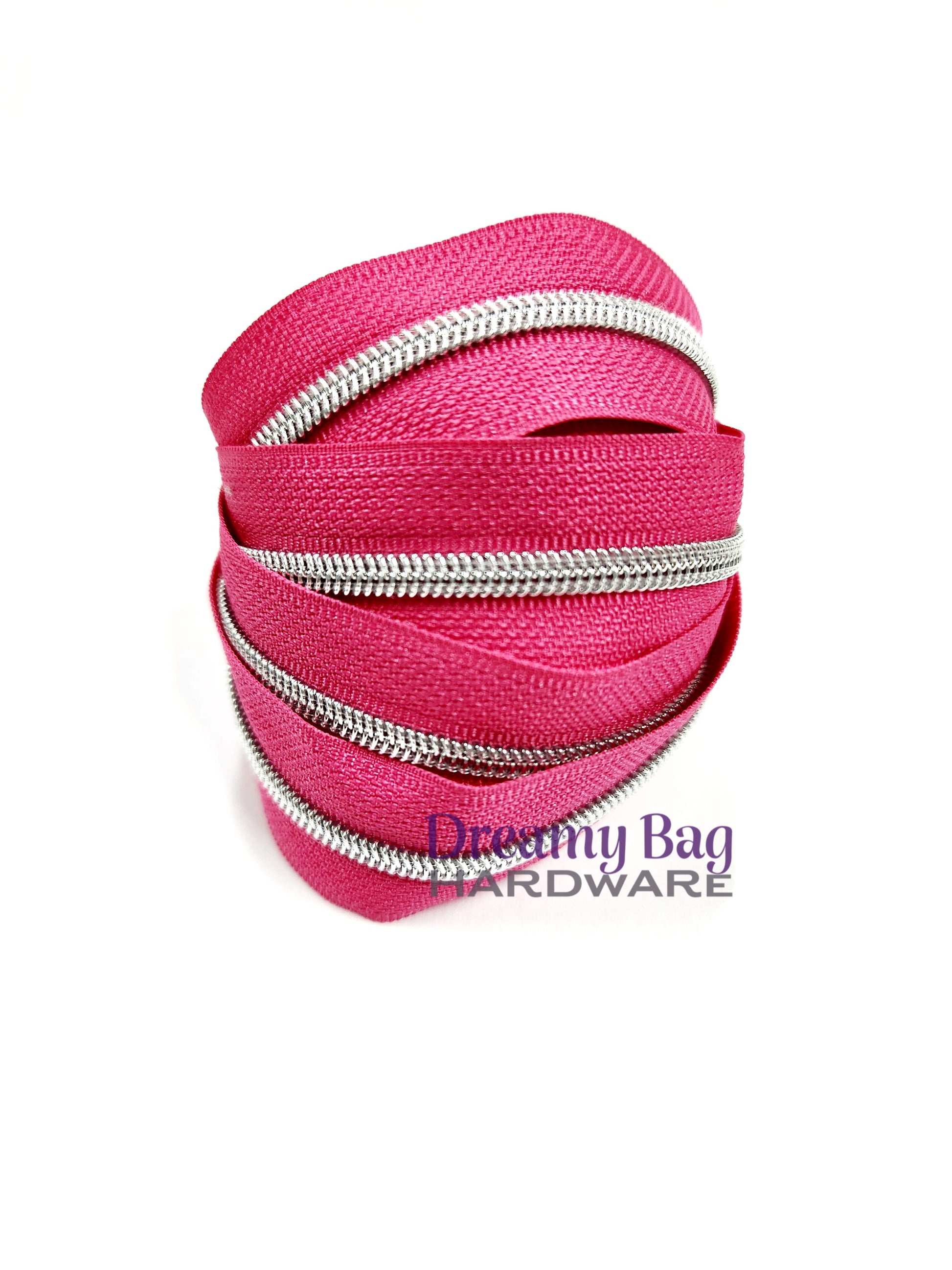 #5 Zipper Tape Hot Pink with Nylon Teeth