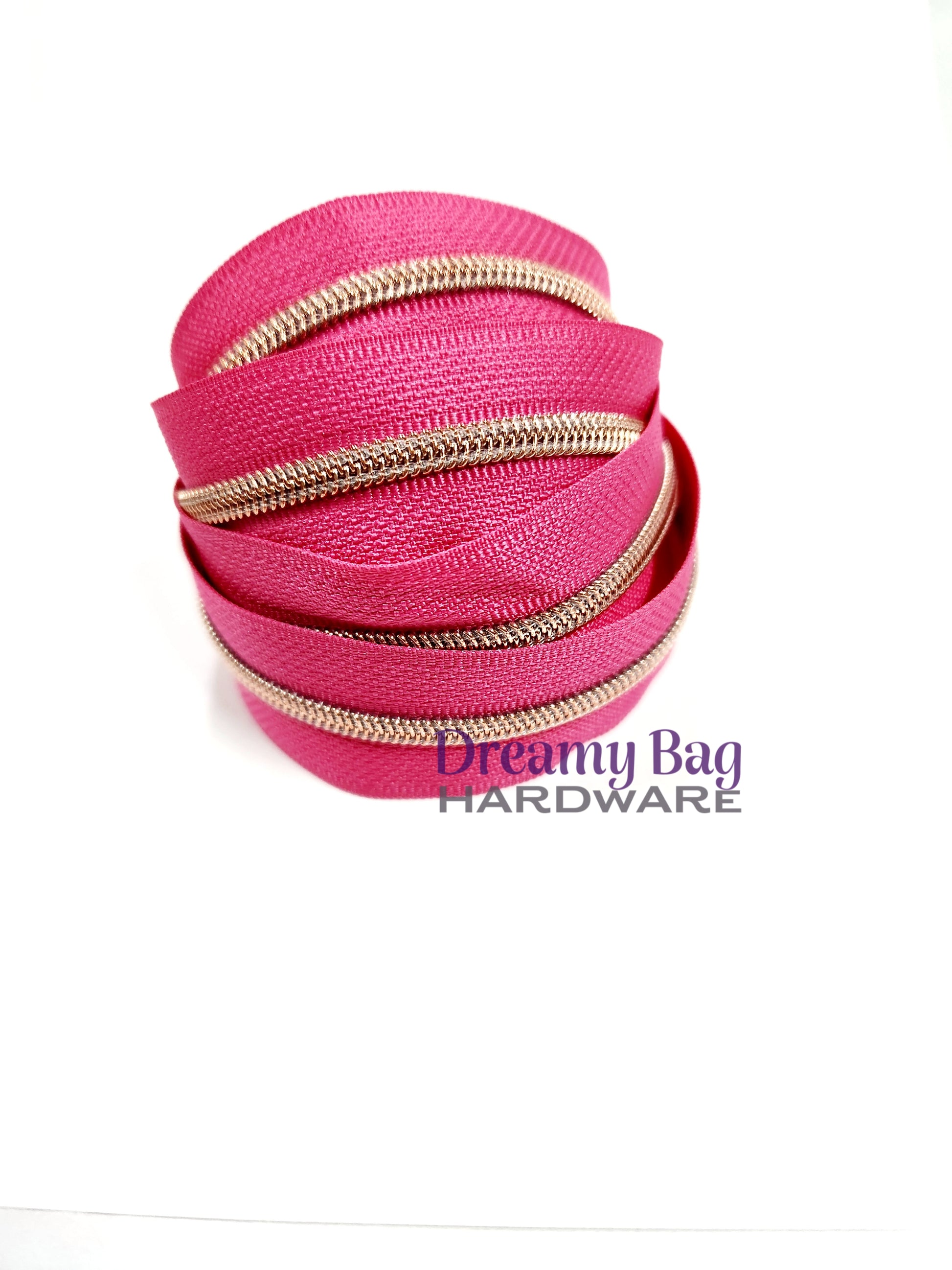 #5 Zipper Tape Hot Pink with Nylon Teeth