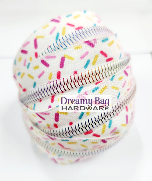 #5 Zipper tape Sprinkles with Dreamy nylon teeth