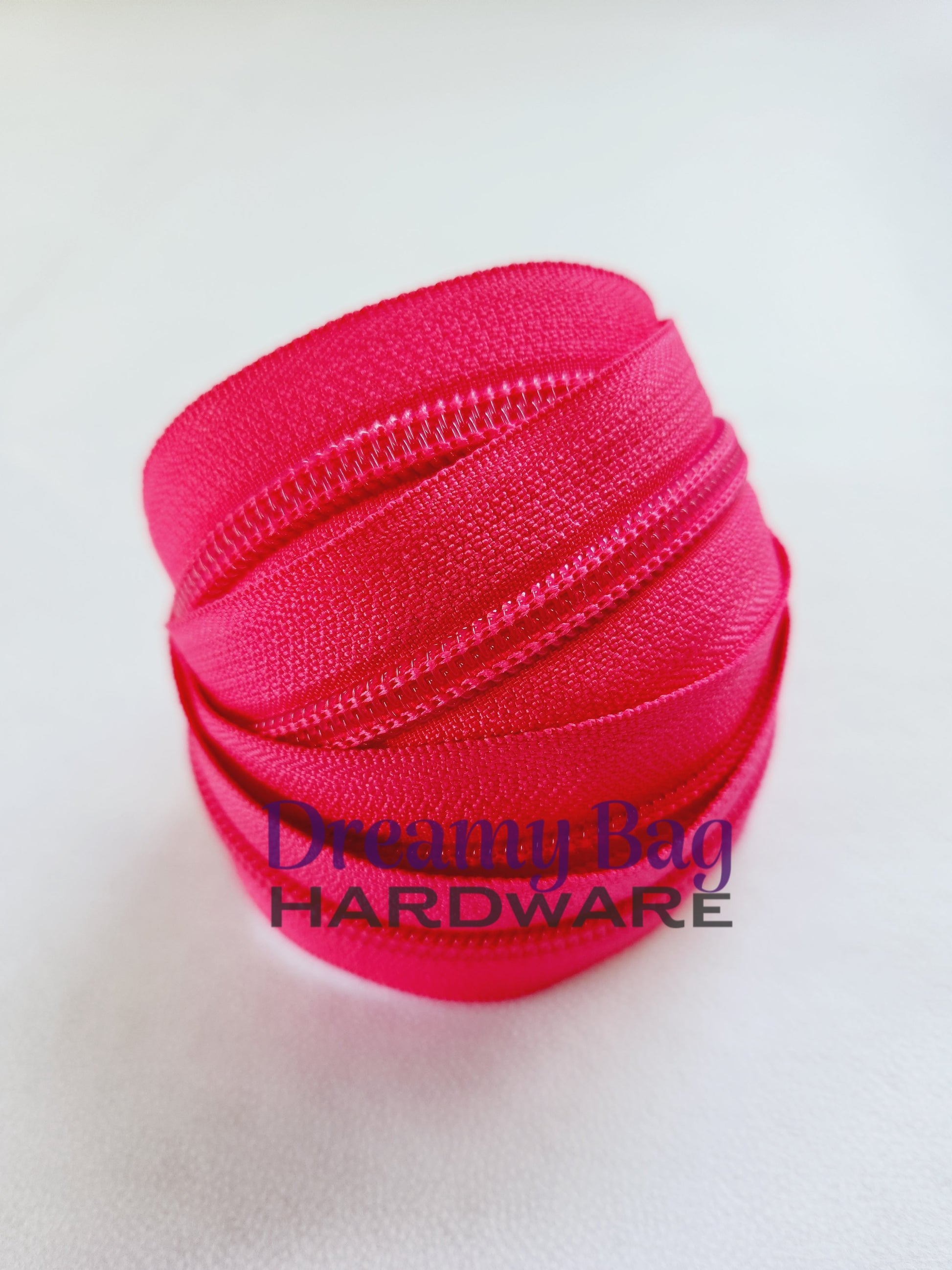 #5 Zipper Tape Hot Pink with Nylon Teeth