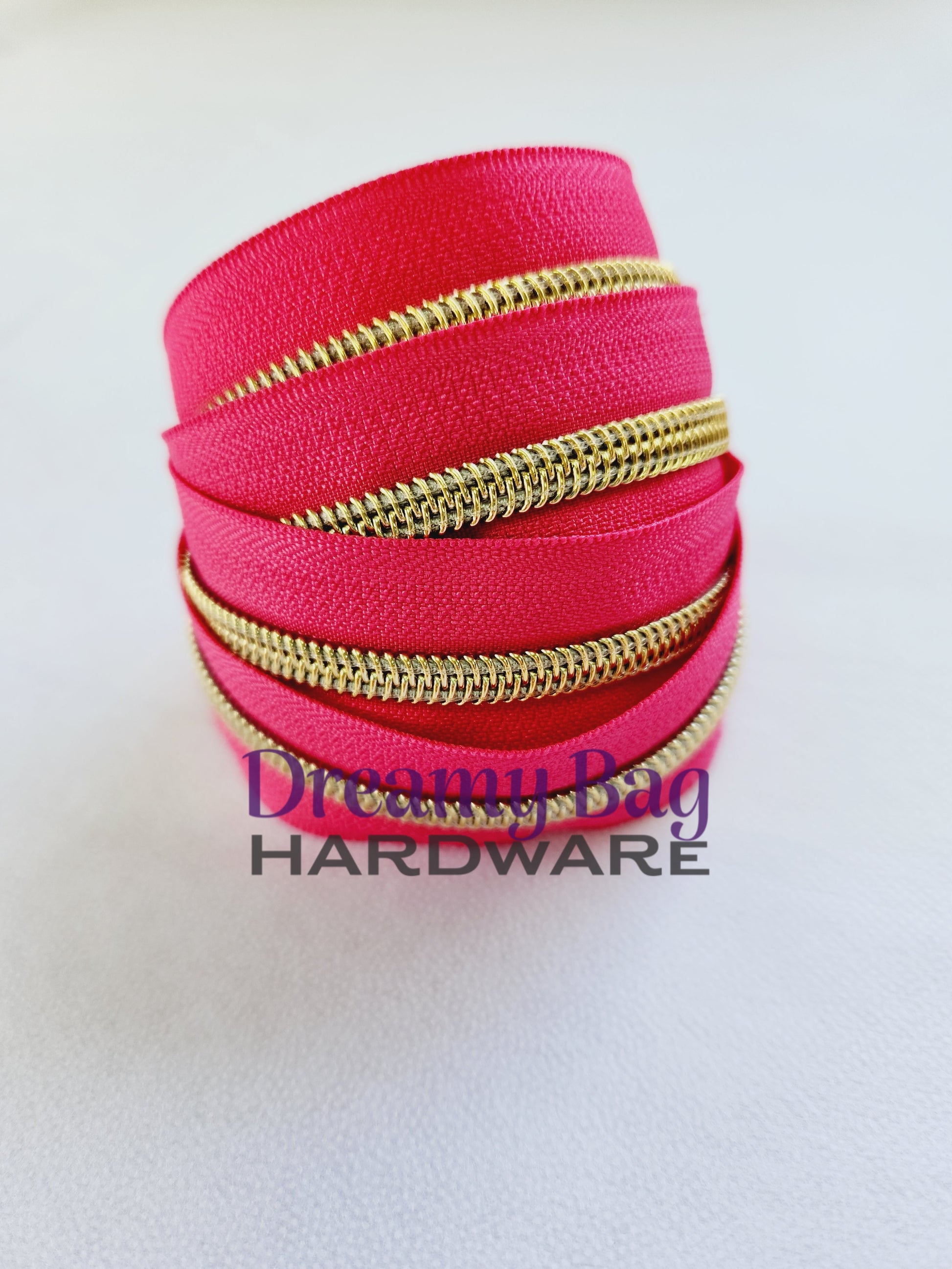 #5 Zipper Tape Hot Pink with Nylon Teeth