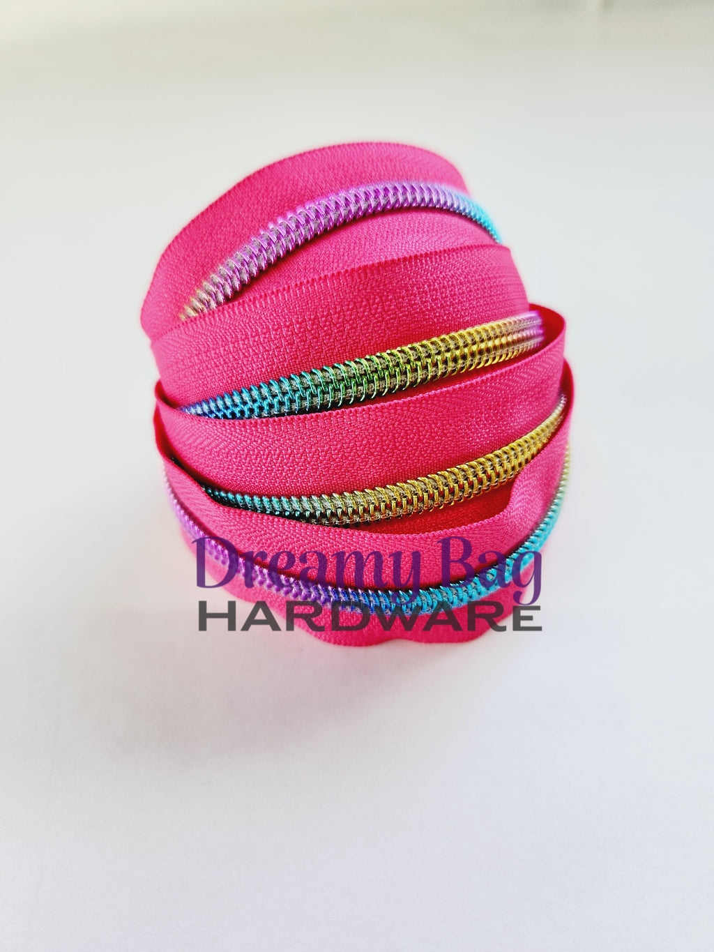 #5 Zipper Tape Hot Pink with Nylon Teeth