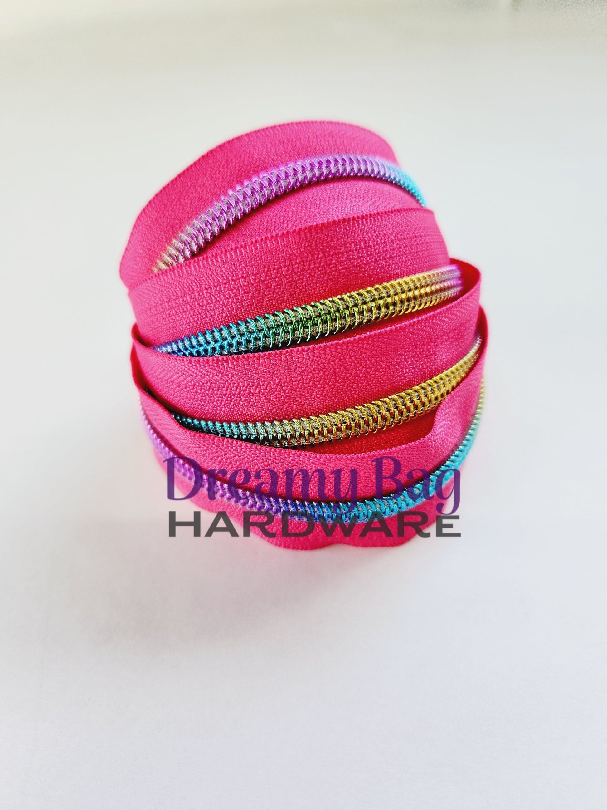 #5 Zipper Tape Hot Pink with Nylon Teeth