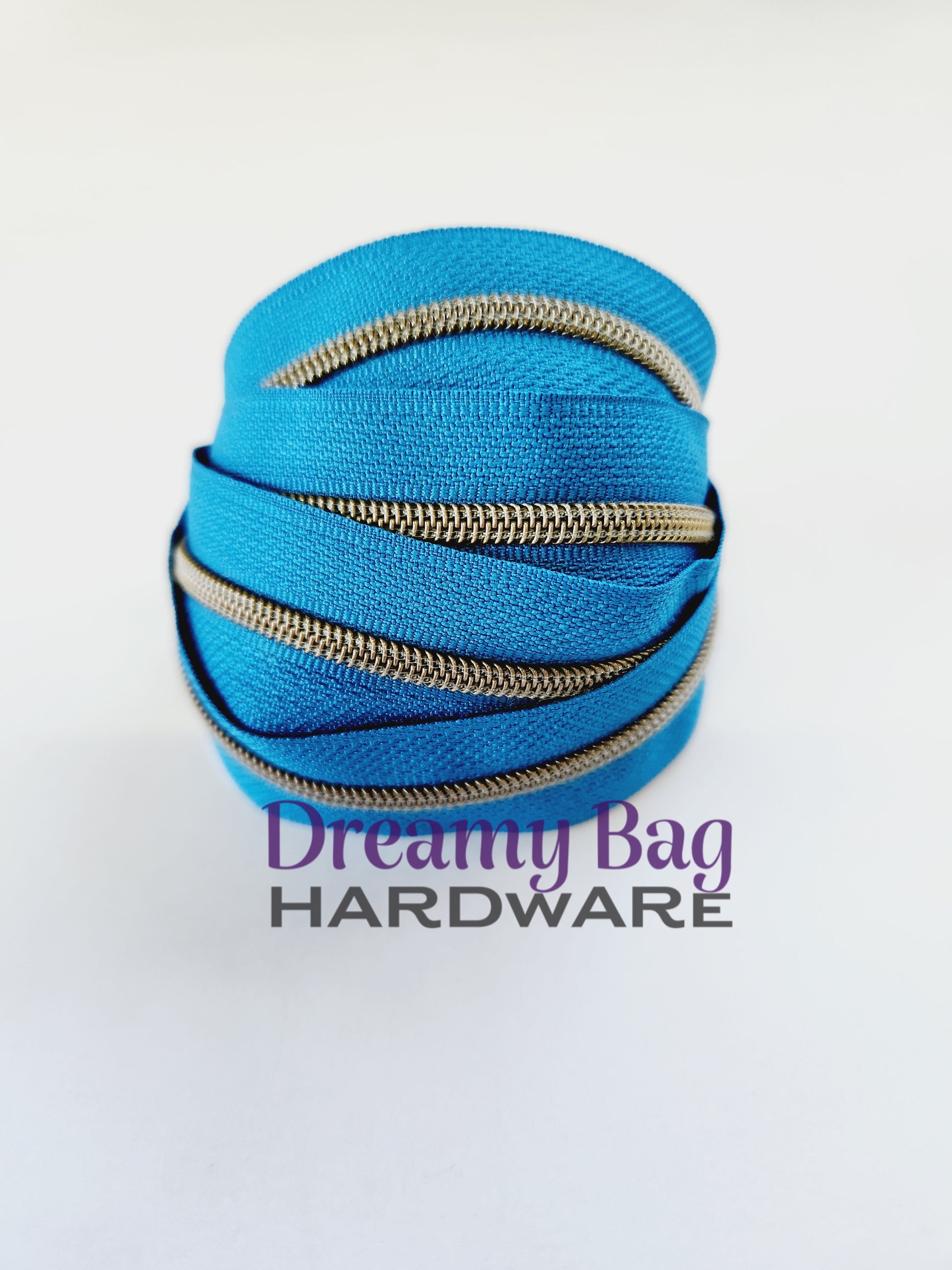 #3 and #5 Zipper Tape Blue with Nylon teeth