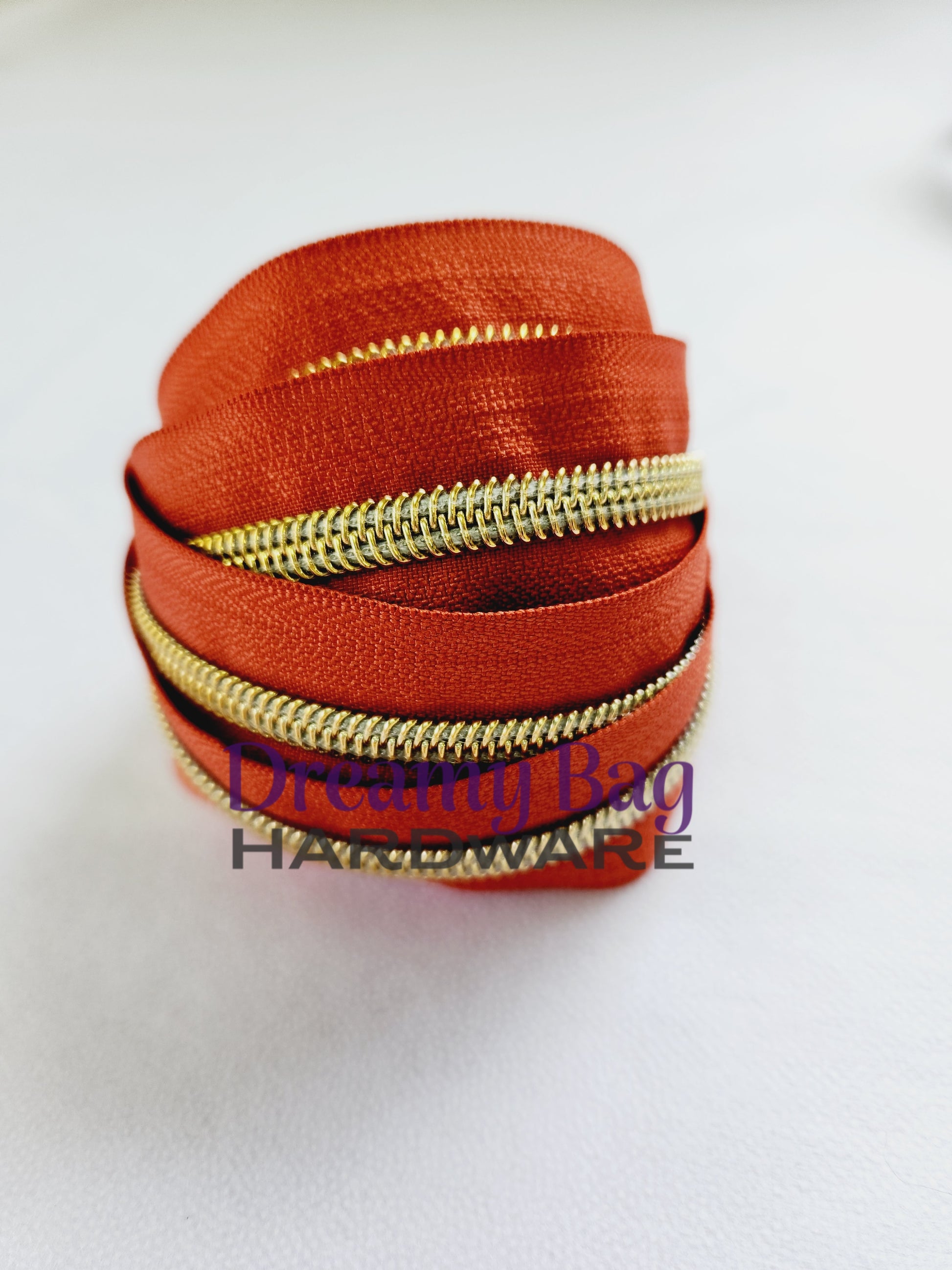 #3 and #5 Zipper Tape Rust with nylon teeth
