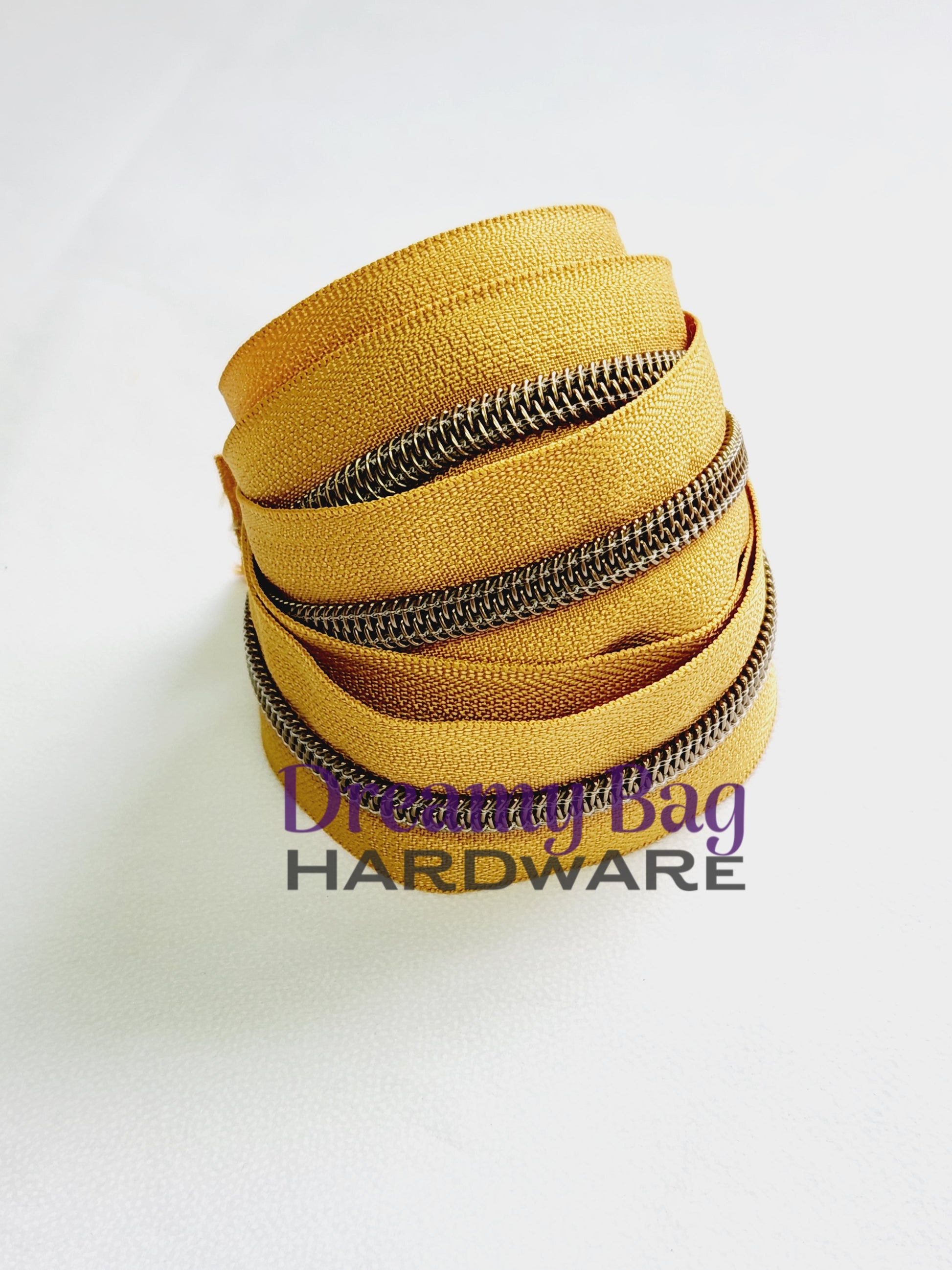 #5 Zipper Tape Mustard with nylon teeth