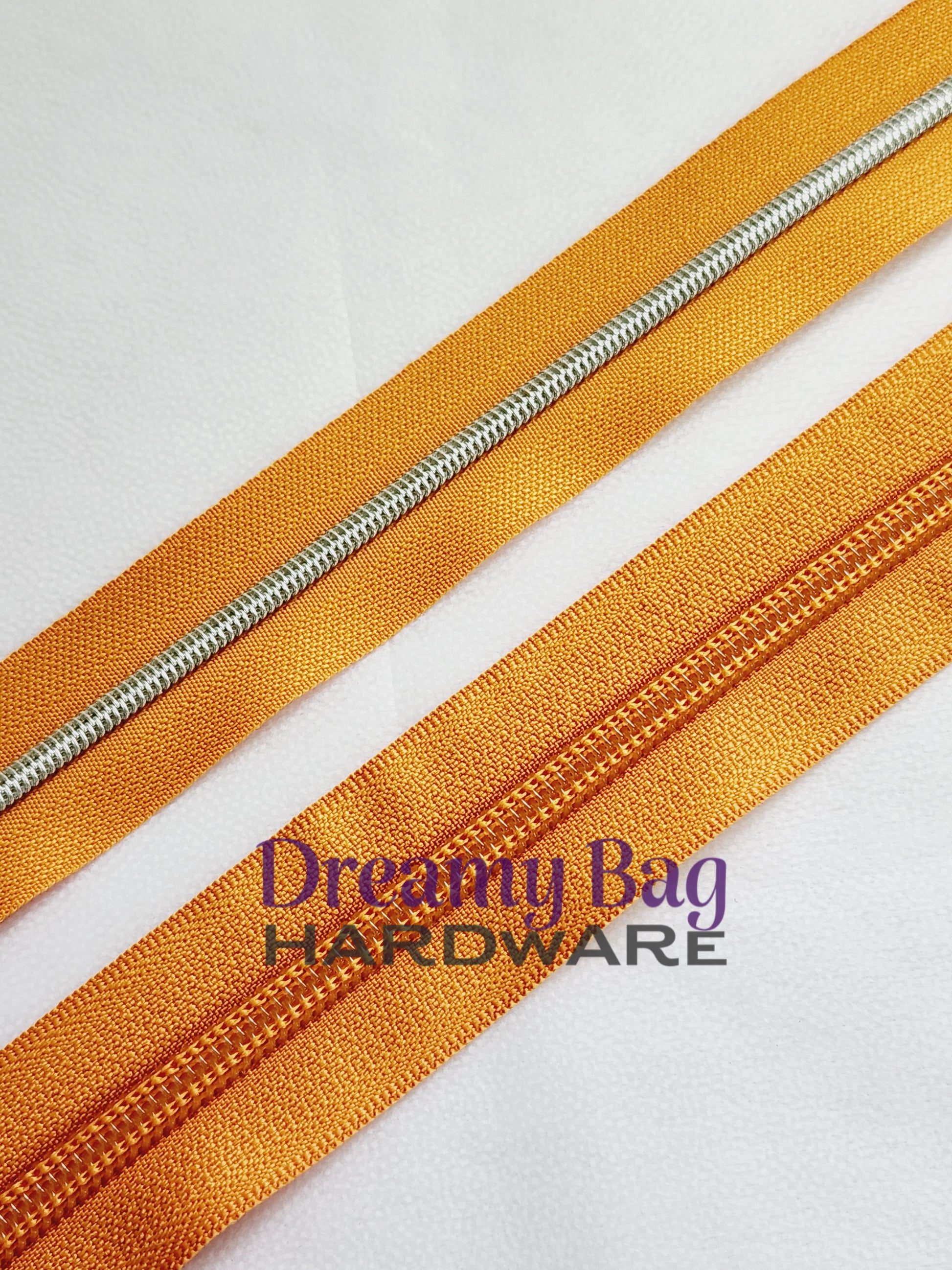 #5 Zipper Tape Deep Orange with Nylon Teeth