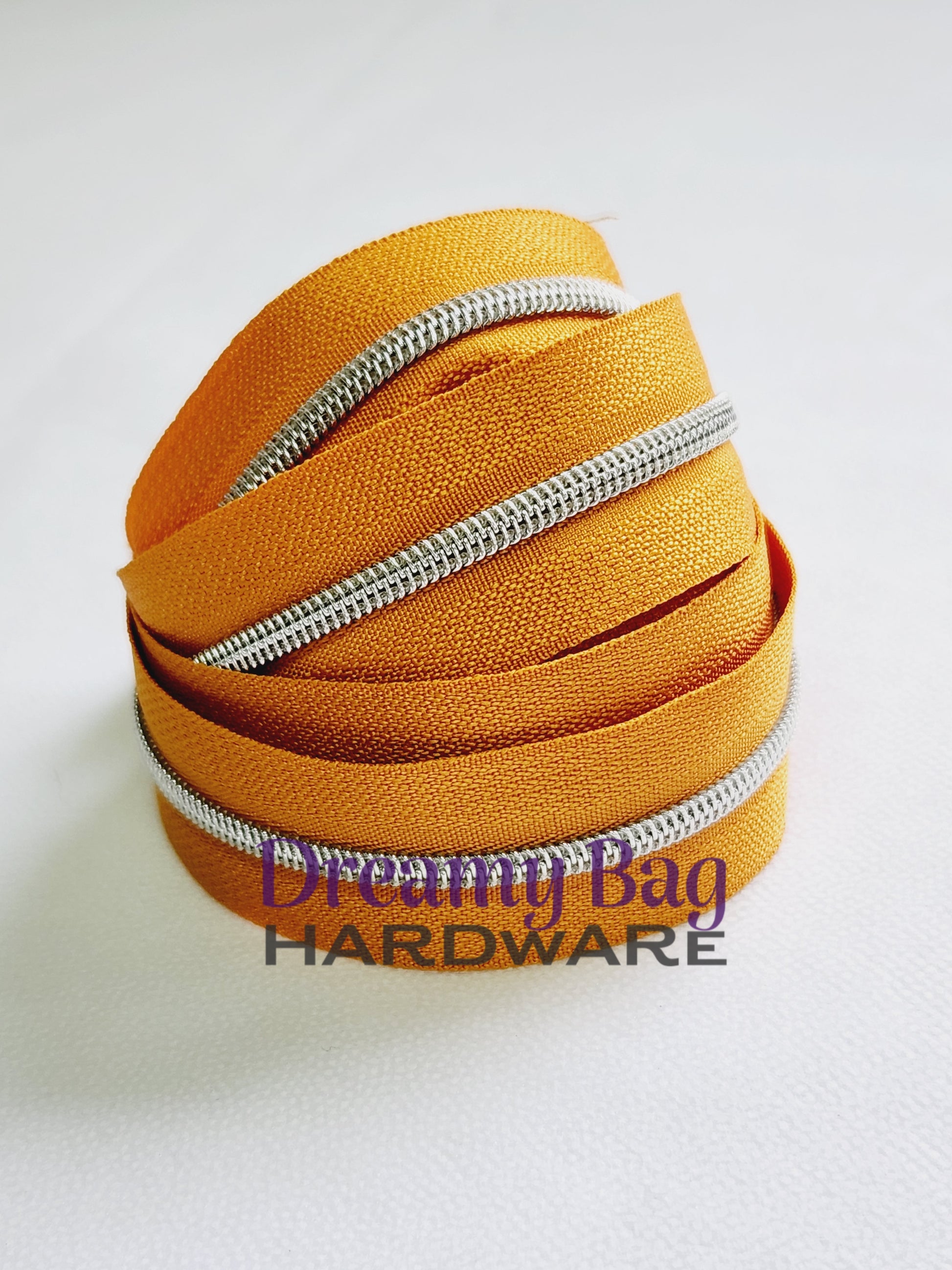 #5 Zipper Tape Deep Orange with Nylon Teeth