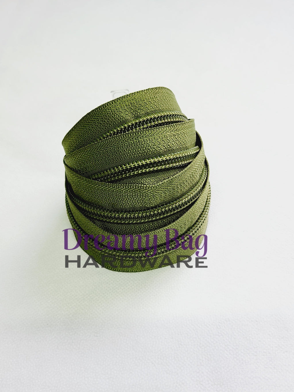 #5 Zipper Tape Olive with nylon teeth