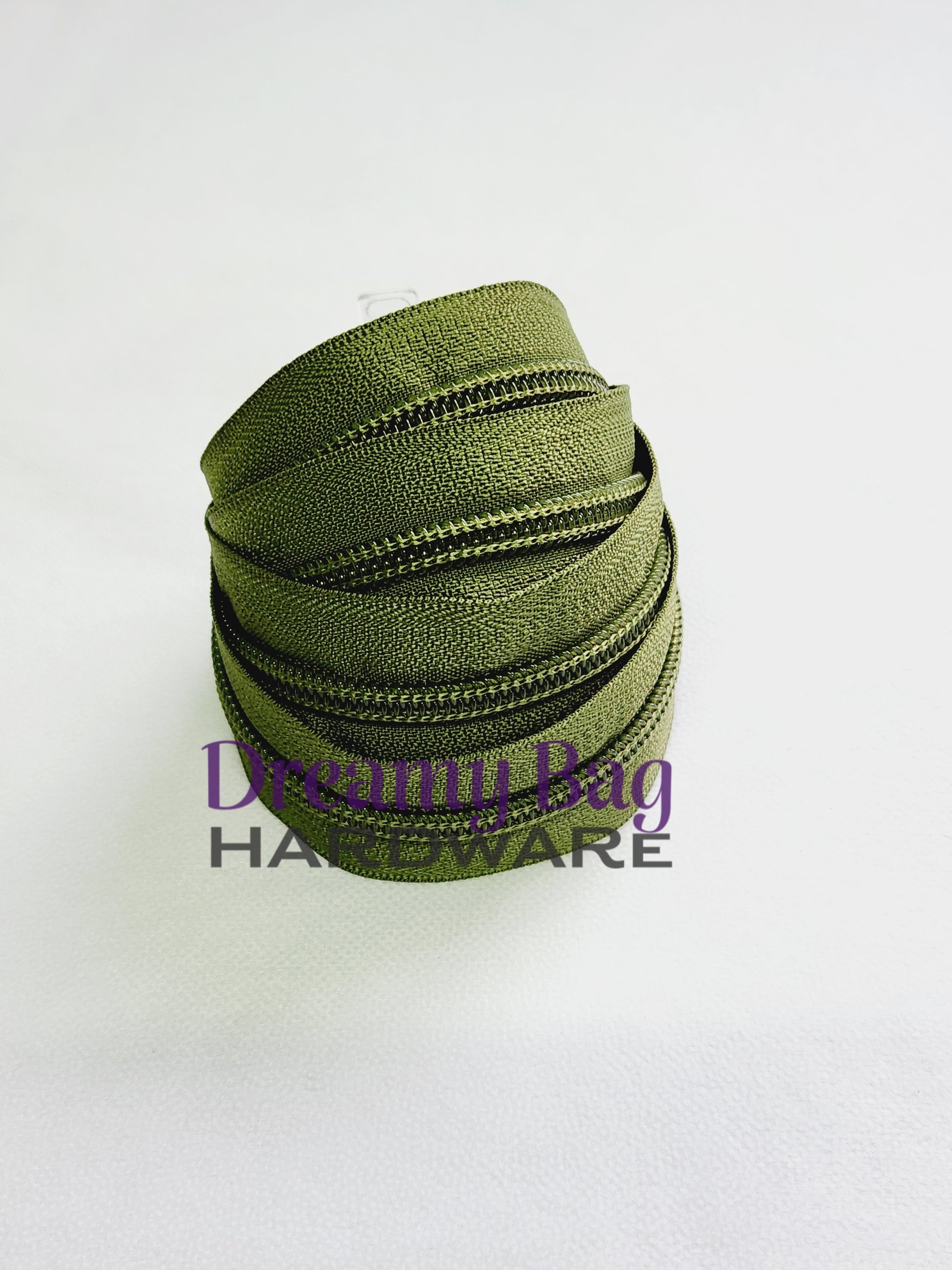 #5 Zipper Tape Olive with nylon teeth