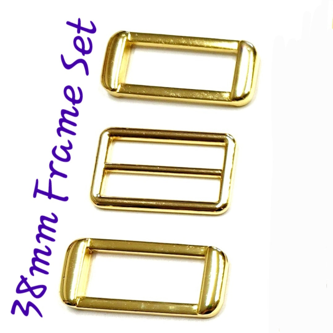 38mm (1.5") Yellow Light Gold Hardware Sets