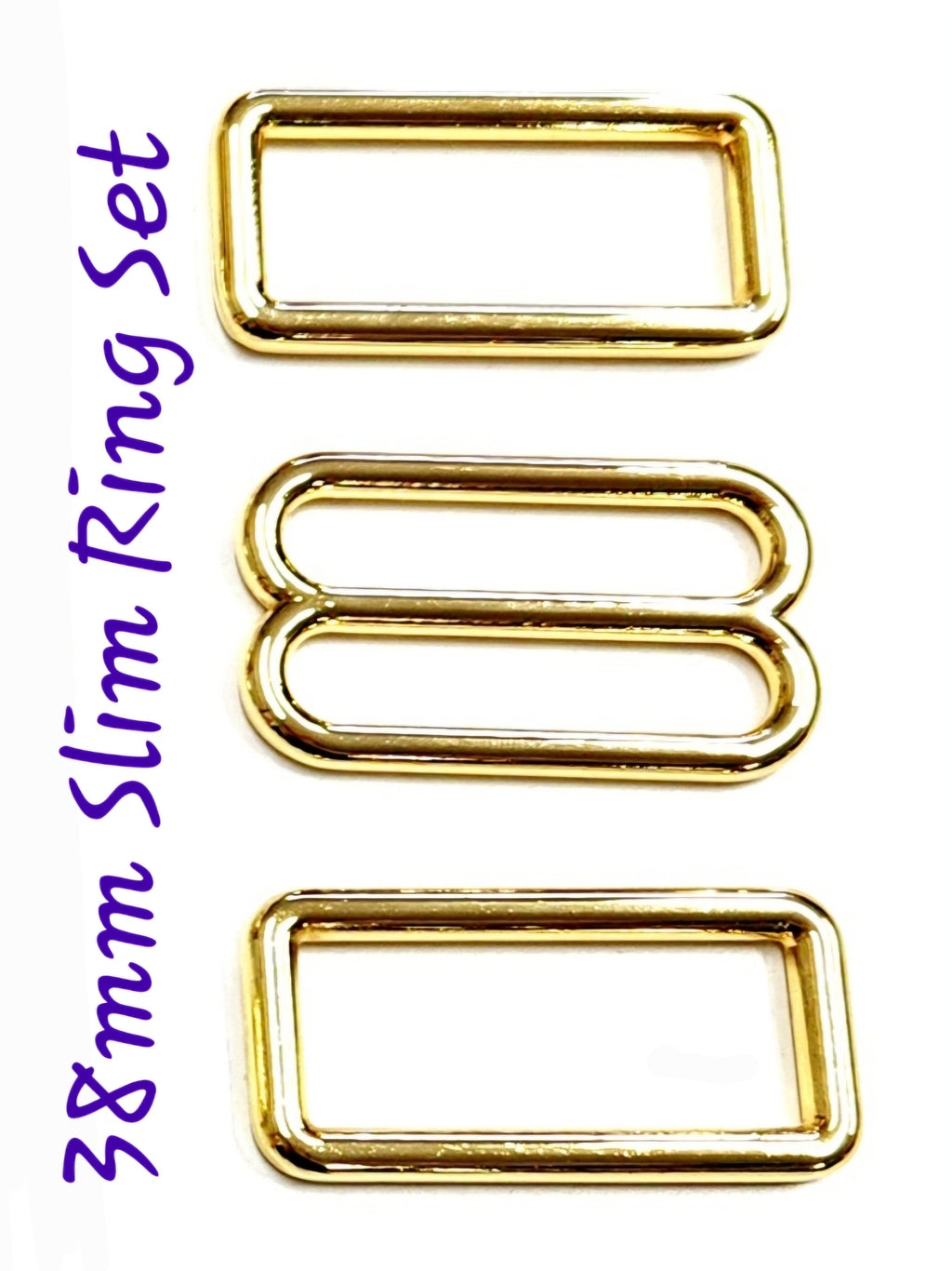 38mm (1.5") Yellow Light Gold Hardware Sets
