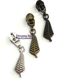 #5 Zipper Pull Silver Fern