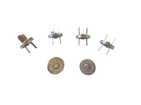 Runde 14 mm magnetiske trykknapper, 5-pakning