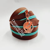 #5 Zipper Tape with Matte Teal Nylon Teeth