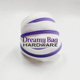 #5 Zipper Tape with Matte Purple Nylon Teeth
